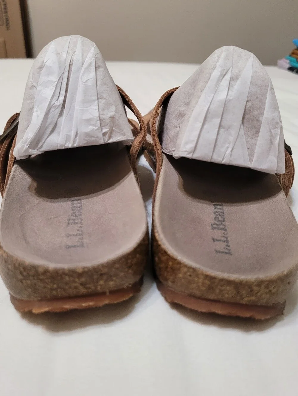 L. L. Bean  Strappy Casual Sandals - Sz 8 / 39, Tan, GUC - Picture 4 of 8
